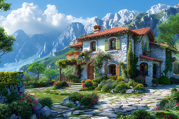 Wall Mural - view of the mountains