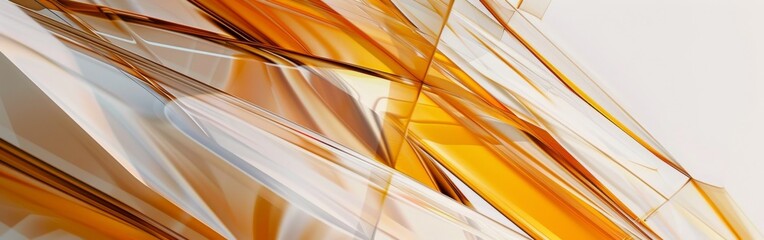 Wall Mural - A colorful abstract painting with a lot of orange and white