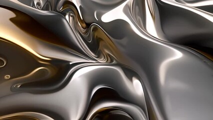 Poster - Shiny Silver Textured Background Generative AI