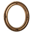 © Chamli_Pr - vintage oval picture frame covered in gold paint
