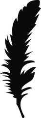 Wall Mural - Feather icon of black vector isolated on white background . Feather silhouettes logo template icon design. Simple flat vector sign. Internet concept symbol for website button or mobile app