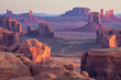 © Erika Valkovicova - Scenic view of Monument Valley at sunset from Hunts Mesa Navajo Tribal Park, Arizona, USA