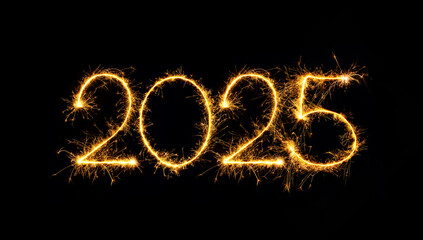 Sticker - Sparkling type New Year 2025