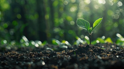 Sticker - Planting trees on our lush planet for Arbor Day and embracing the concept of world environment conservation as part of corporate social responsibility CSR Elements of this scene provided by