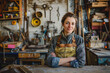 © youriy - Female artisan in workshop with tools