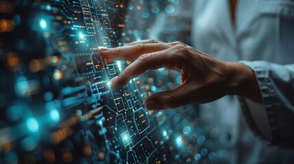 Poster - doctors touch virtual interfaces with ai to diagnose, treat and improve the health of their patients