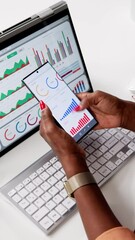 Fototapete - KPI Dashboard Data Analytics