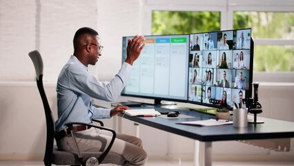 Poster - Online Remote Video Conference Webinar Meeting