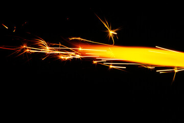 Wall Mural - close up of burning fire crackers candle