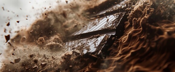 Abstract Background World Chocolate Day, Chocolate Mist Fractals, World Chocolate Day Background