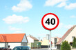 © New Africa - Road sign Maximum speed limit in city