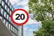 © New Africa - Road sign Maximum speed limit in city