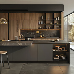 modern kitchen interior