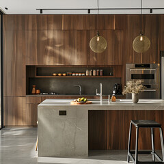 modern kitchen interior