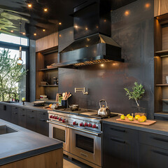 modern kitchen interior