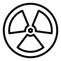 Poster - radiation warning sign icon 