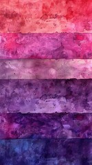 Wall Mural - A soft abstract watercolor style illustration with mainly purple and red tones. 