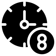 Sticker - working hours icon