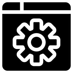 Canvas Print - web settings icon