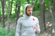 © be free - Man hold mineral water. Feel thirsty. Young man with sport plastic bottle. Healthy lifestyle. Water balance in body. Drinking per day. Hydration vitality and level. Be hydrated. Thirsty sportsman