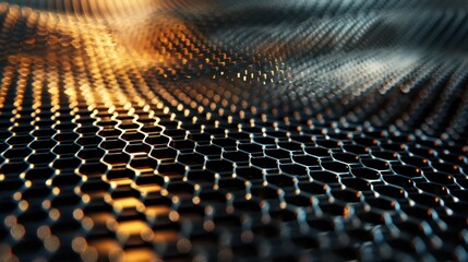 Leinwandbilder - A close up of a black and orange patterned surface