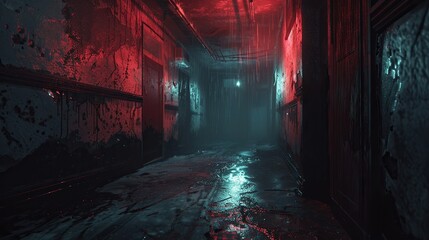 Wall Mural - Develop a scene of cosmic horror with detailed mesh 