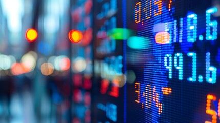 stock market screen 