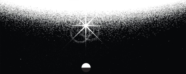 Wall Mural - Sun explosion . Solar  x flare . Big eruption of plasma with magnetic loops . Exploding star in space. Solar flash of radiation on sun surface . Noise texture 