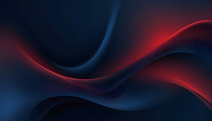 Wall Mural - Abstract dark navy blue background wallpaper with red and blue wave pattern