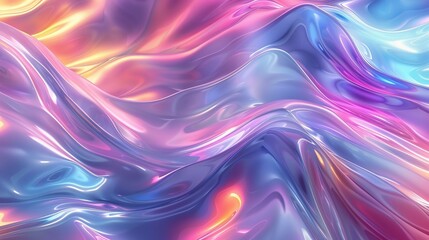 Wall Mural - 3d render, abstract fluid background