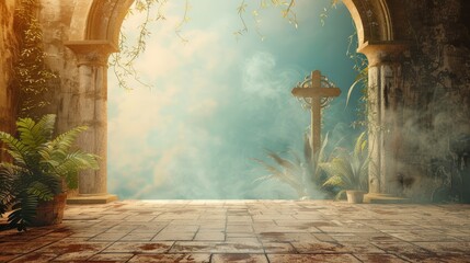 Wall Mural - corpus christi background concept with copy space