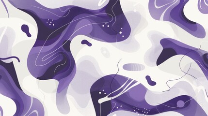 Aufkleber - A purple and white background with a lot of swirls and lines