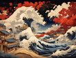 © RSVSerghei - Japanese depiction of a very turbulent sea with massive waves