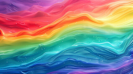 Wall Mural - abstract rainbow background