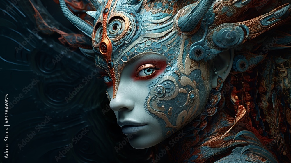 Imagine a parallel Earth where mythical creatures with humanoid faces ...