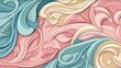 © CoreVisuals - Pattern carvings flat design side view stone work theme animation Colored pastel
