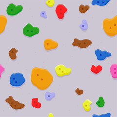 seamless pattern background of climbing wall. indoor bouldering rock climbing wall at the sports tra