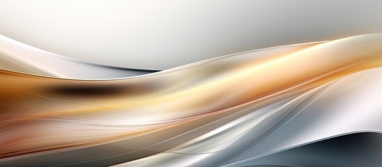 Poster - Abstract background material with silver and gold hues providing ample copy space for images