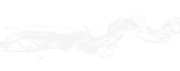 Wall Mural - white smoke curve wave isolated on white or transparent png