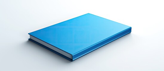 Poster - A blue book is depicted in a copy space image with a white background