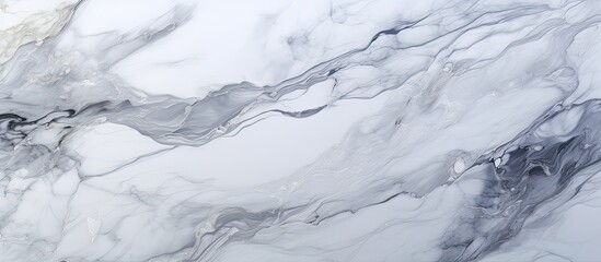 Poster - The abstract texture of white marble serves as a captivating background offering ample copy space