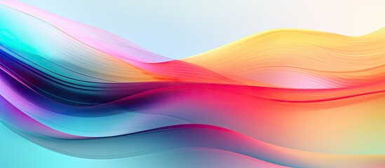 Poster - Colorful lines texture wallpaper on a light abstract gradient motion blurred background Copy space image