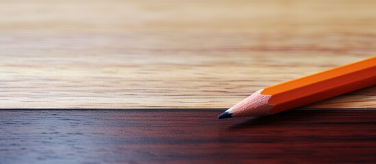 Aufkleber - An isolated image of a crayon wax pencil on a wooden surface with copy space