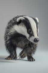 Poster - Close-up of a small animal on a white surface, suitable for various projects