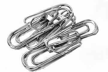 Aufkleber - A drawing of multiple paper clips. Can be used for office or stationery concepts