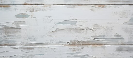 Aufkleber - A white paint on a wooden pallet texture seen from above providing a background with plenty of copy space for images