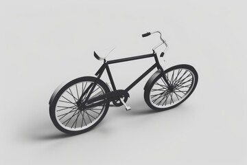 Poster - Classic black and white image of a bicycle, suitable for various design projects