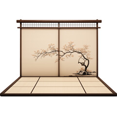 Wall Mural - japanese tatami mat van