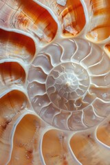 Poster - Close up of a shell on a table, suitable for various design projects