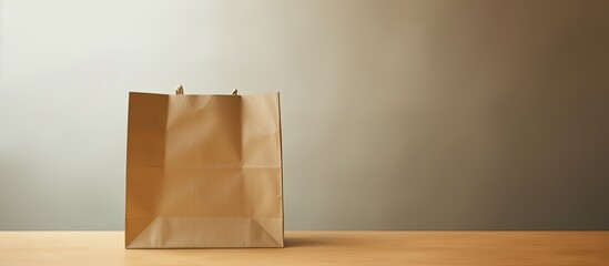 Aufkleber - A blank paper bag with ample copy space image for creating mockups advertising and branding backgrounds